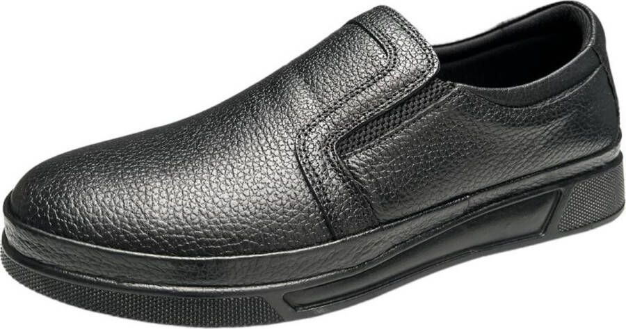 Merkloos Sans marque Schoenen Heren instapper schoenen Comfort schoenen 016 Leather Zwart - Foto 5