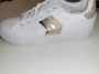 SUPER CONFI WITTE SNEAKERS MET CHAMPAGNE GOUDKLEUR STREPEN - Thumbnail 2