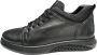 Online Express Schoenen Veterschoenen Jongens LITE HYBRID Sportieve Casual Schoenen 018 Echt leer Zwart - Thumbnail 4