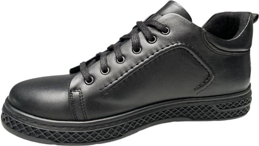 Online Express Schoenen Veterschoenen Jongens LITE HYBRID Sportieve Casual Schoenen 019 Echt leer Zwart - Foto 4