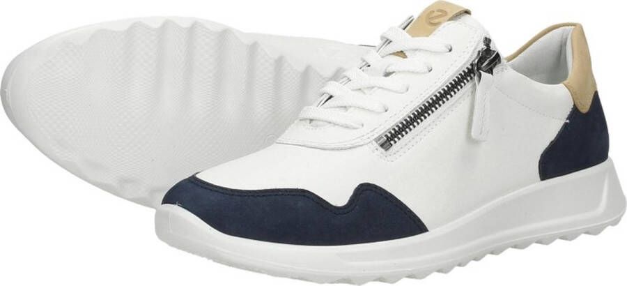 ECCO Flexfure Runner dames sneaker Wit blauw - Foto 9