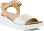ECCO Flowt Wedge Cork Sandalen beige Nubuck Dames - Thumbnail 37