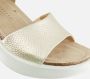 ECCO Flowt Wedge Cork Sandalen beige Nubuck Dames - Thumbnail 4