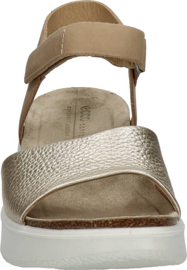 ECCO Flowt Wedge Cork Sandalen beige Nubuck Dames