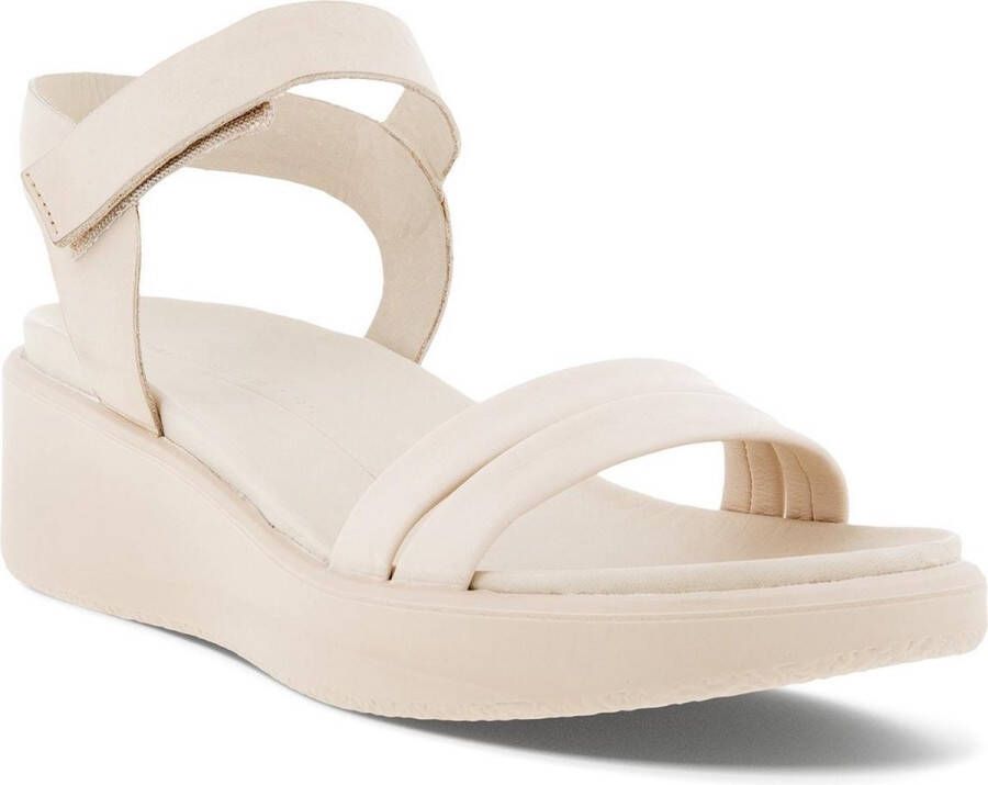 ECCO Flowt Wedge LX sandalen met sleehak beige