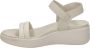 ECCO Flowt Wedge LX sandalen met sleehak beige Dames Leer - Thumbnail 4