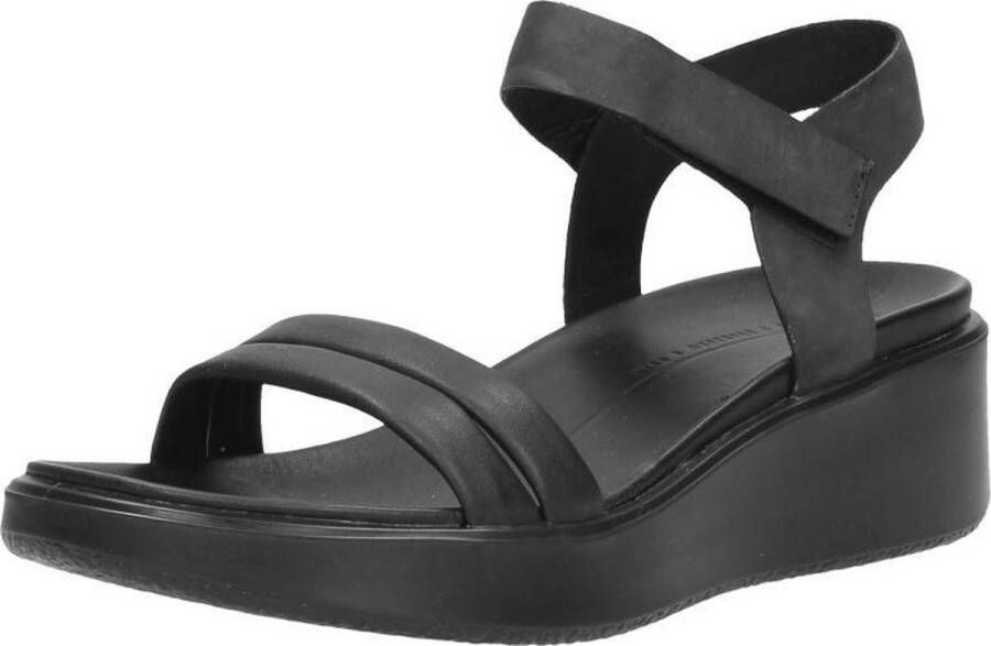 ECCO Flowt Wedge Sandalen zwart Nubuck Dames - Foto 10