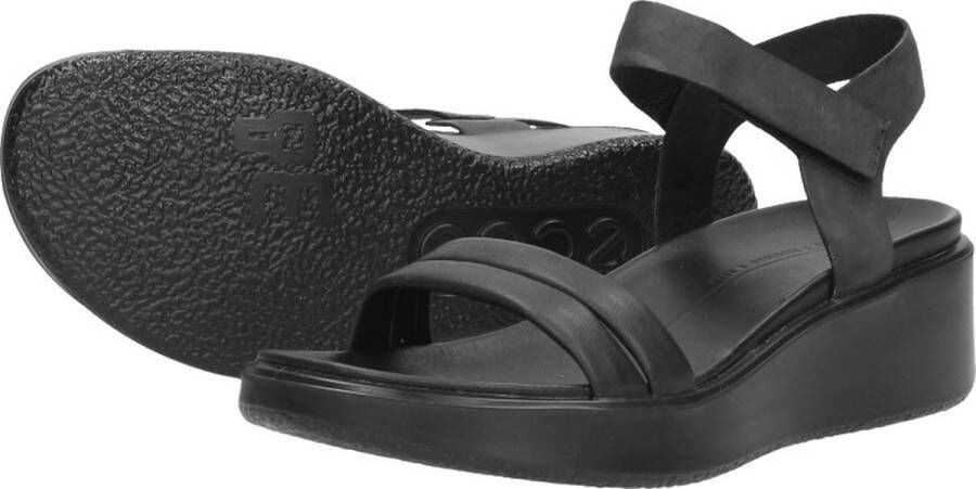 Ecco Sleehaksandaaltjes FLOWT WEDGE LX W sandaal zomerschoen klitschoen met wig-hak - Foto 10