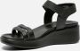 Ecco Sleehaksandaaltjes FLOWT WEDGE LX W sandaal zomerschoen klitschoen met wig-hak - Thumbnail 4