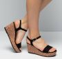 Ecco Sleehaksandaaltjes FLOWT WEDGE LX W sandaal zomerschoen klitschoen met wig-hak - Thumbnail 14