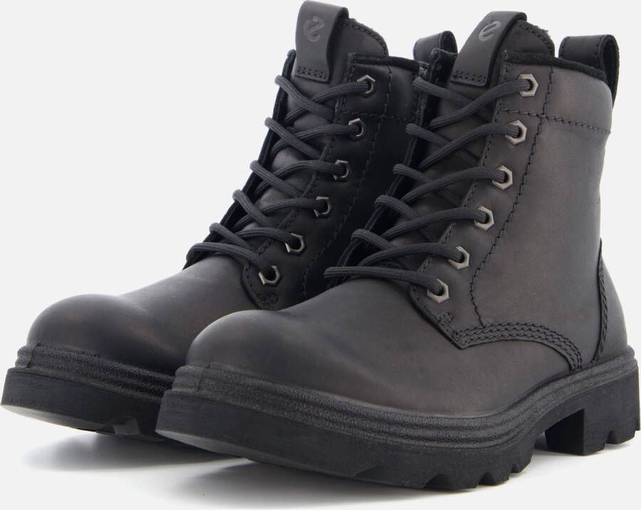 ECCO Grainer W Veterboots zwart Leer Dames