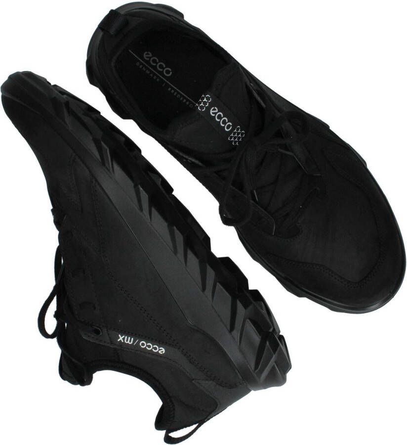 ECCO MX M Heren nubuck sneaker Zwart Size: 45 (UK 10.5-11)