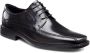 ECCO New Jersey leren heren veterschoenen Zwart - Thumbnail 3
