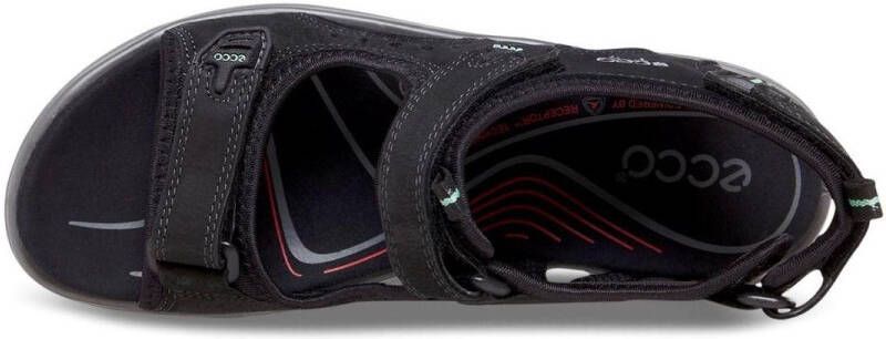ECCO Offroad leren dames sandalen Zwart