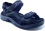 ECCO Offroad leren heren sandalen Zwart - Thumbnail 10