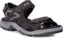 ECCO Offroad leren heren sandalen Zwart - Thumbnail 6