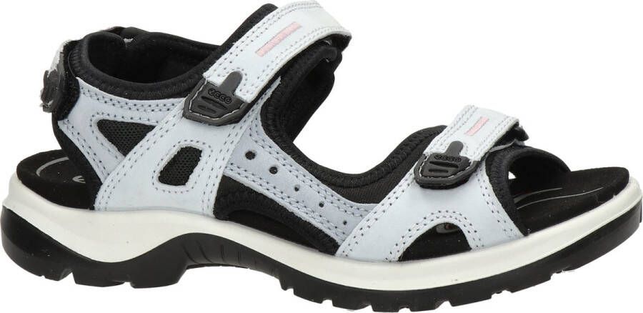 ECCO Offroad Sandalen Grijs Leer Dames