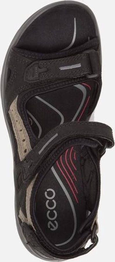 ECCO Onroads leren dames sandalen zwart groen