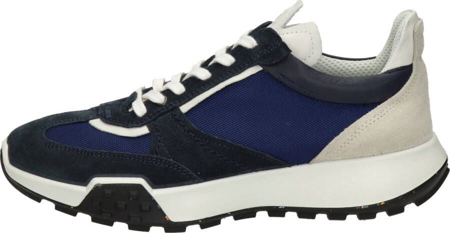 ECCO Retro heren sneaker Blauw wit