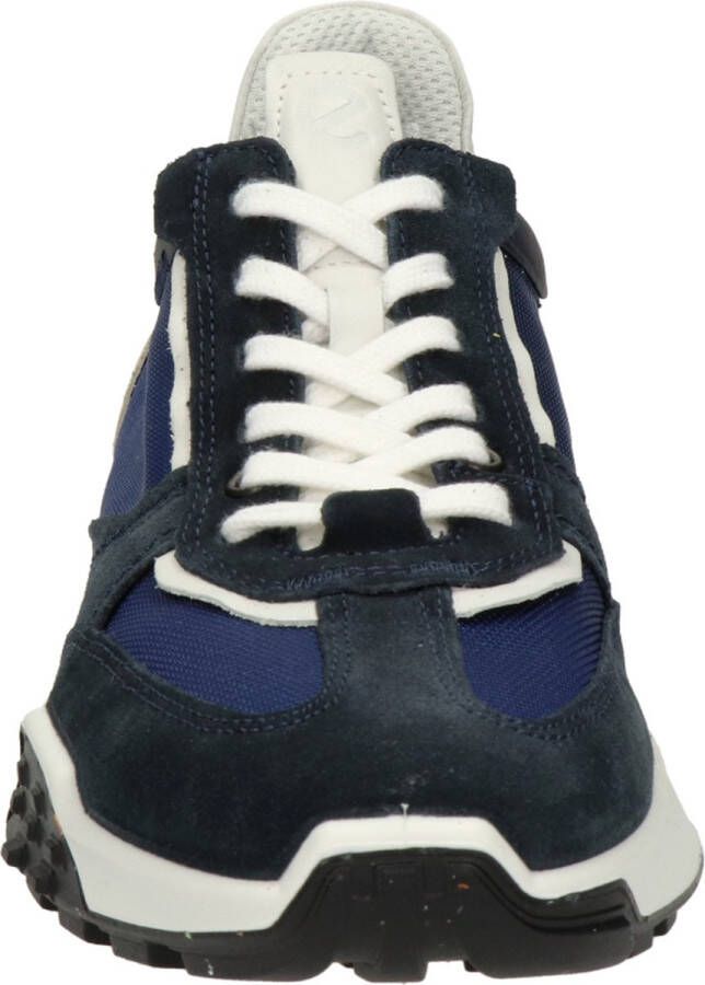 ECCO Retro heren sneaker Blauw wit
