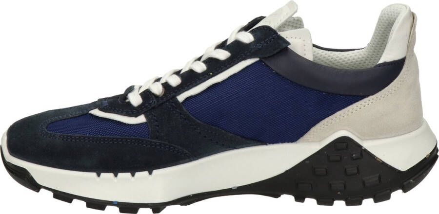 ECCO Retro heren sneaker Blauw wit