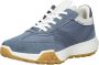 ECCO Sneakers Blauw Leer 101269 Dames Leer - Thumbnail 8