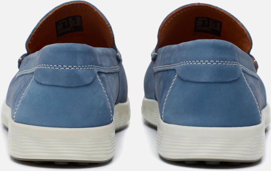 ECCO S Lite Moc M Instappers blauw Nubuck Heren