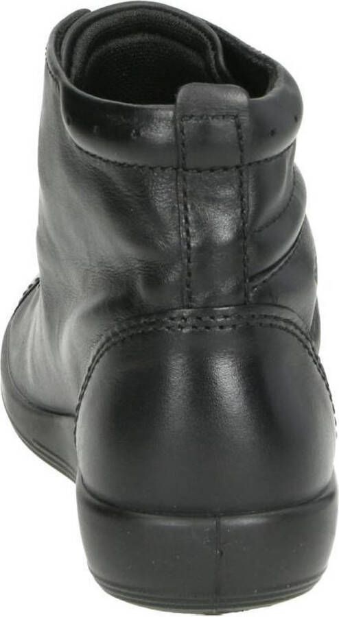 ECCO SOFT 2.0 dames Veterboot Zwart