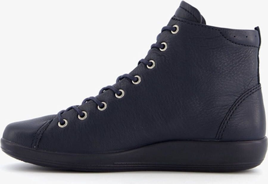ECCO Soft 2.0 veterboots blauw Leer Dames - Foto 5