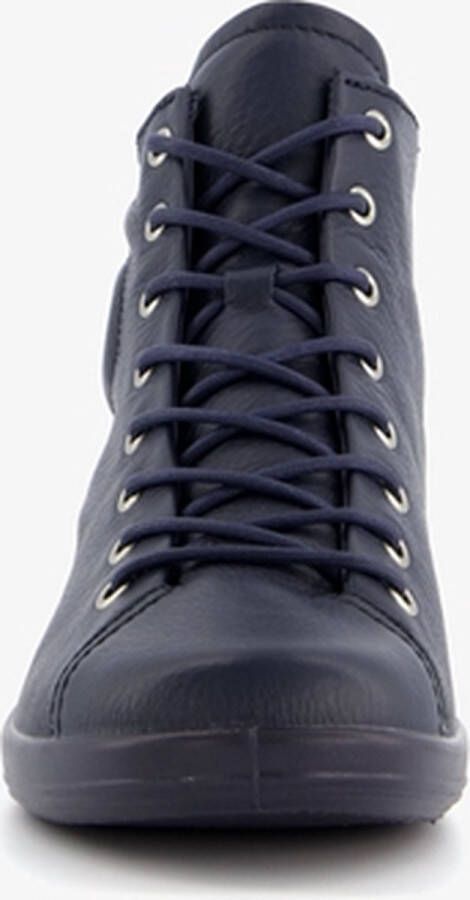 ECCO Soft 2.0 veterboots blauw Leer Dames - Foto 6