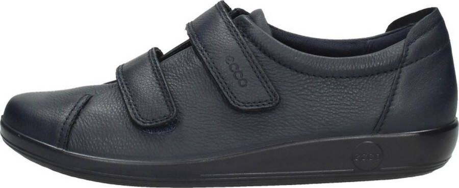 ECCO Soft 2.0 Sneakers Blauw Leer Dames