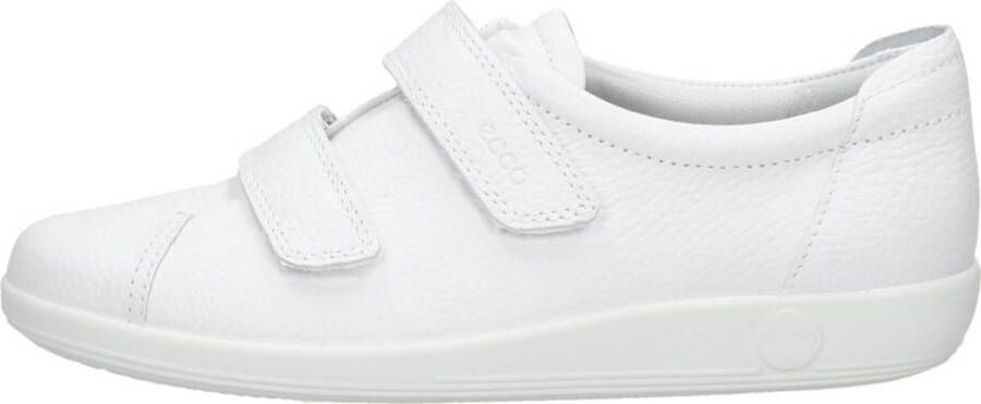 ECCO Soft 2.0 Sneakers Wit Leer Dames