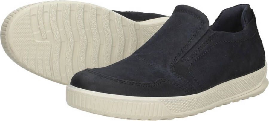 ECCO Soft 7 M Instappers blauw Nubuck Heren