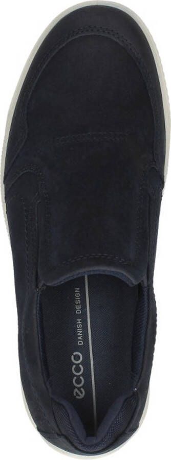 ECCO Soft 7 M Instappers blauw Nubuck Heren