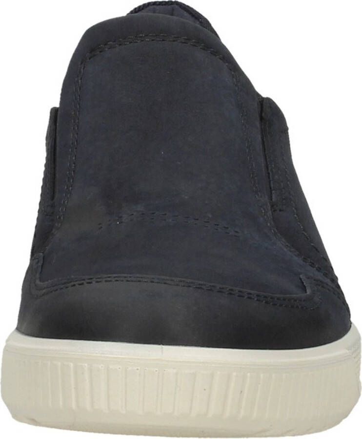 ECCO Soft 7 M Instappers blauw Nubuck Heren