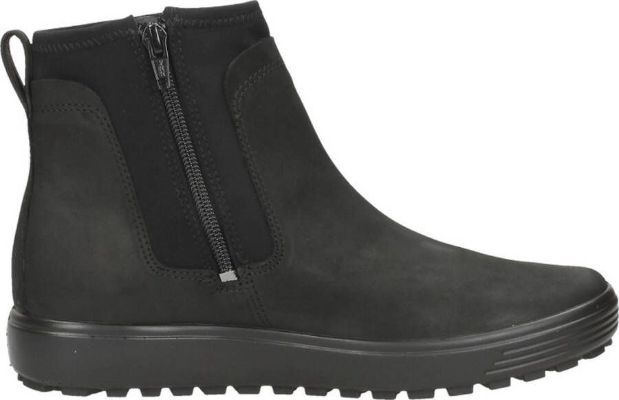 ECCO Soft 7 Tred dames enkellaars Zwart