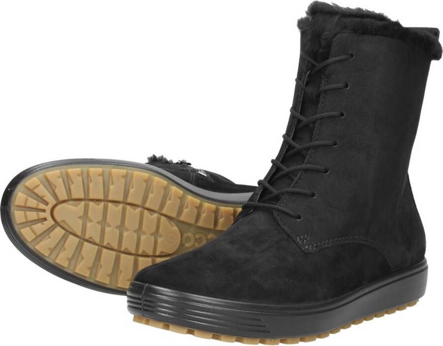 ECCO Soft 7 Tred dames veterboot Zwart