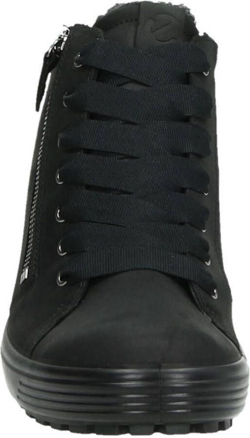 Ecco Zwarte Veterschoenen Soft 7 Tred Mid - Foto 7