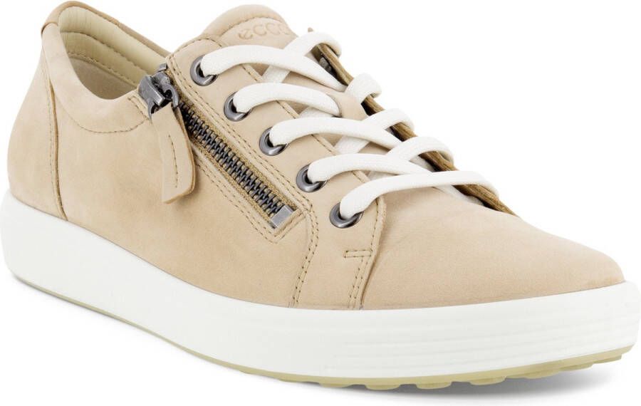 ECCO Soft 7 W Sneakers beige Textiel Dames