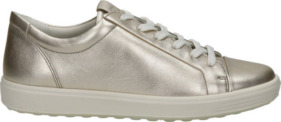 ECCO Soft 7 W Sneakers goud Imitatieleer Dames