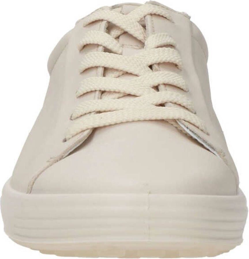 ECCO Soft 7 W veterschoenen beige Textiel Dames