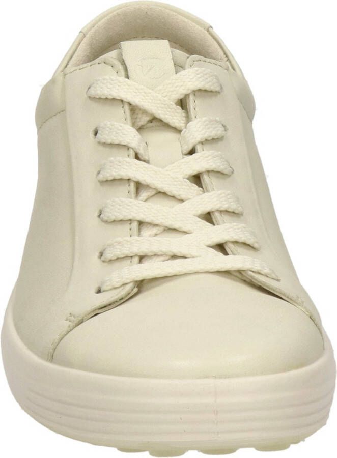 ECCO Soft 7 W veterschoenen beige Textiel Dames