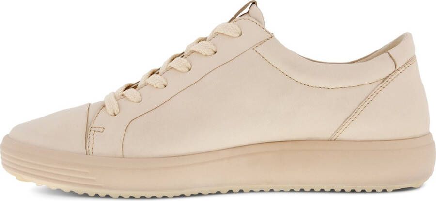 ECCO Soft 7 W veterschoenen beige Textiel Dames