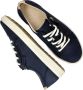 ECCO Soft 7 W Veterschoenen blauw Textiel Dames - Thumbnail 4