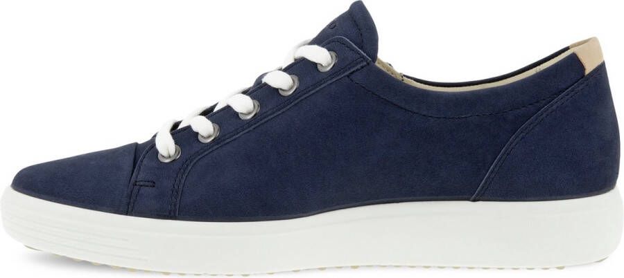 ECCO Soft 7 W Veterschoenen blauw Textiel Dames - Foto 12