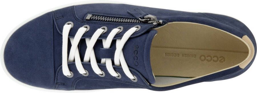 ECCO Soft 7 W Veterschoenen blauw Textiel Dames - Foto 6