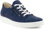 ECCO Soft 7 W Veterschoenen blauw Textiel Dames - Thumbnail 7