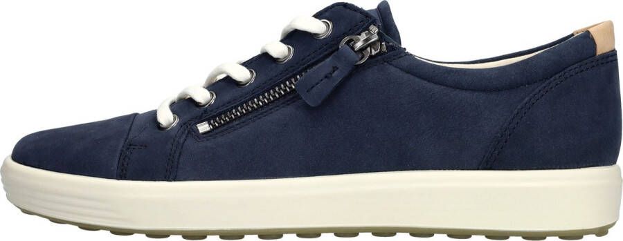 ECCO Soft 7 W Veterschoenen blauw Textiel Dames - Foto 11