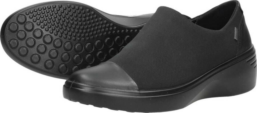 ECCO Soft 7 Wedge Dames Instappers Zwart