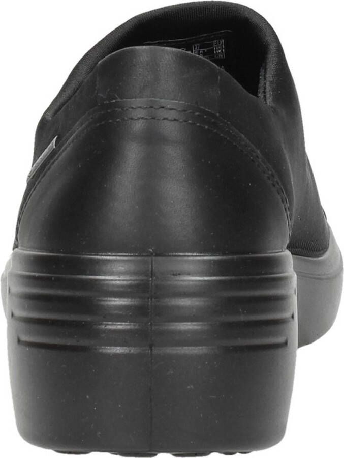 ECCO Soft 7 Wedge Dames Instappers Zwart